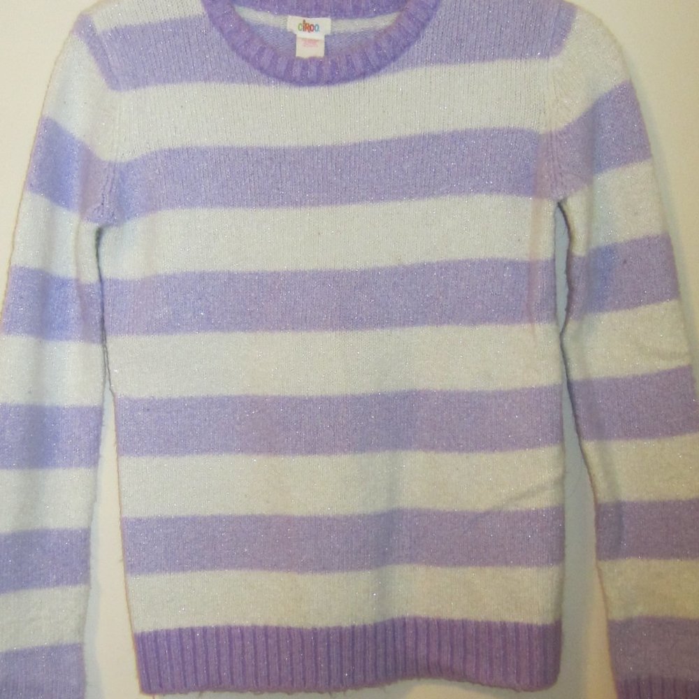 Circo sweater, JR XL,  purple and white metallic